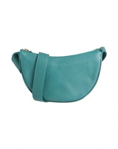 Il Bisonte Woman Cross-body Bag Emerald Green Size - Leather