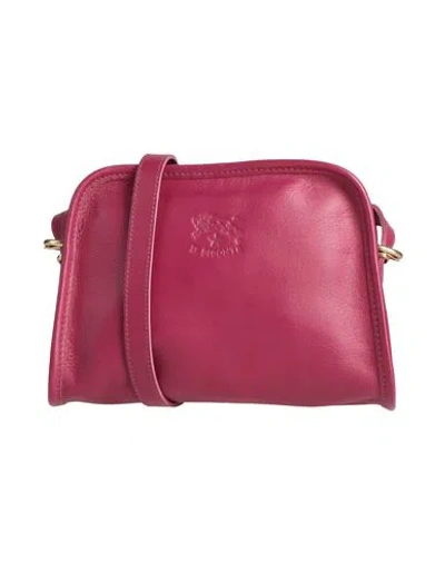 Il Bisonte Woman Cross-body Bag Garnet Size - Leather In Red