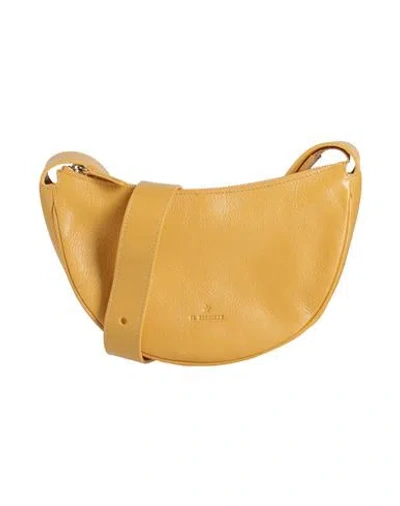 Il Bisonte Woman Cross-body Bag Marigold Size - Leather In Yellow