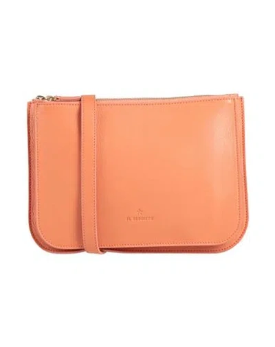 Il Bisonte Woman Cross-body Bag Orange Size - Leather