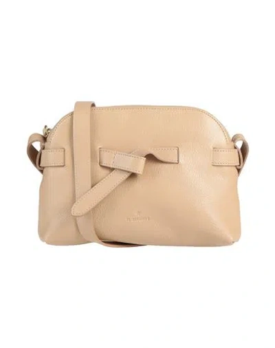 Il Bisonte Woman Cross-body Bag Sand Size - Leather In Beige