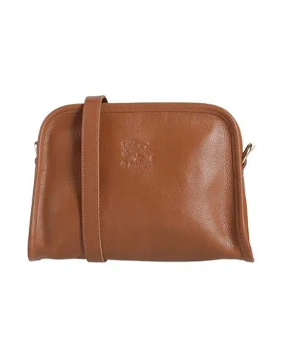 Il Bisonte Woman Cross-body Bag Tan Size - Leather In Brown