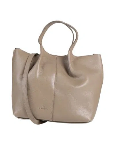 Il Bisonte Woman Cross-body Bag Taupe Size - Leather In Grey