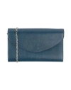 Il Bisonte Woman Crossbody Wallet Navy Size - Leather In Blue