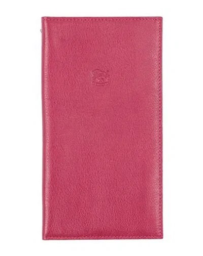 Il Bisonte Woman Document Holder Garnet Size - Cowhide In Red