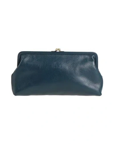 Il Bisonte Woman Handbag Navy Size - Leather In Blue