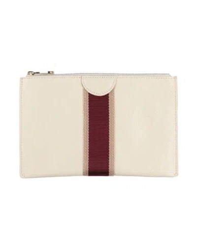 Il Bisonte Woman Pouch Ivory Size - Leather In White