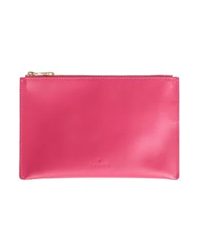 Il Bisonte Woman Pouch Magenta Size - Leather In Magenta