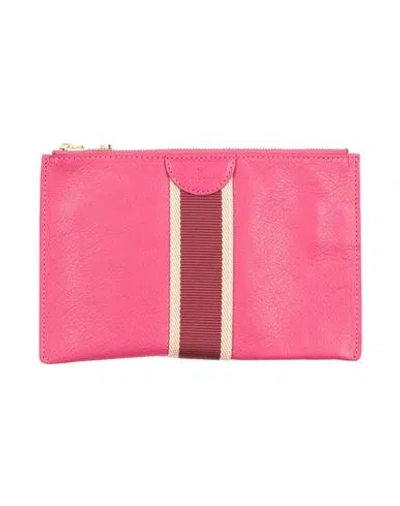 Il Bisonte Woman Pouch Magenta Size - Leather In Purple