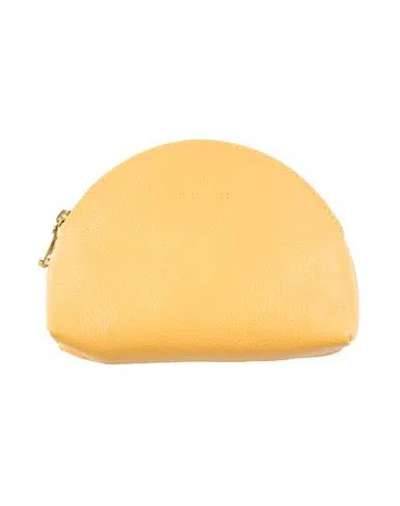 Il Bisonte Woman Pouch Marigold Size - Leather In Yellow