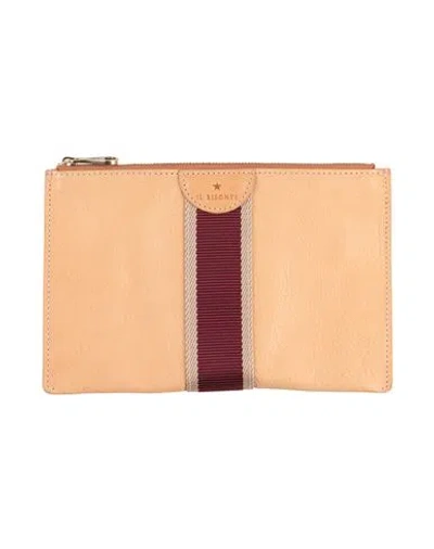 Il Bisonte Woman Pouch Mustard Size - Leather In Neutral