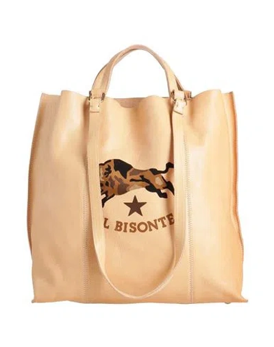 Il Bisonte Woman Shoulder Bag Apricot Size - Leather In Orange