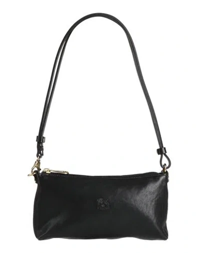 Il Bisonte Woman Shoulder Bag Black Size - Leather