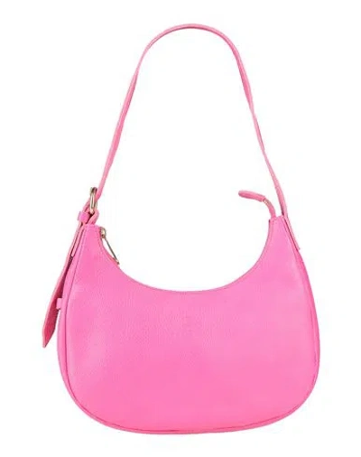 Il Bisonte Woman Shoulder Bag Fuchsia Size - Leather In Pink