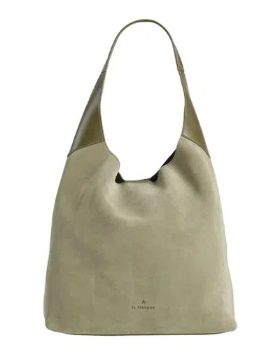 Il Bisonte Woman Shoulder Bag Sage Green Size - Leather