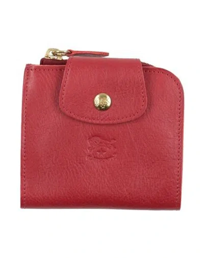 Il Bisonte Woman Wallet Brick Size - Leather In Red