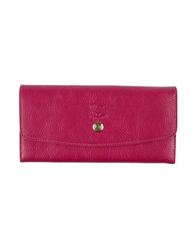 Il Bisonte Woman Wallet Magenta Size - Leather