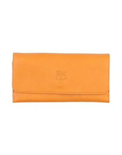 Il Bisonte Woman Wallet Mustard Size - Leather In Yellow