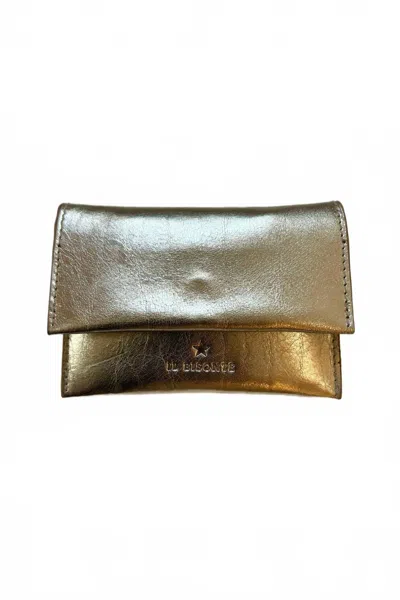 Il Bisonte Women's Anna Card Case Wallet In Platinum In Silver