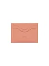 Il Bisonte Women's Baratti Metallic Leather Card Case In Pink