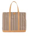 Il Bisonte Women's Caramella Large Tote Bag In Riga Beige/naturale In Multi
