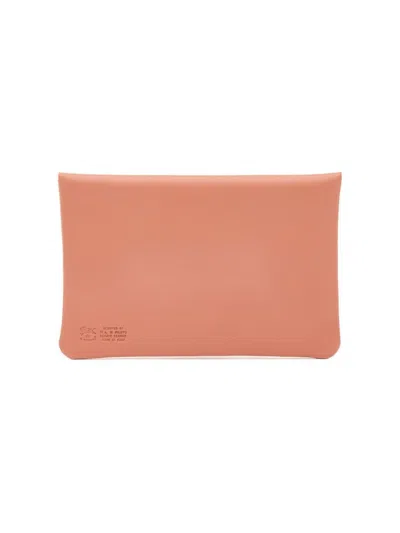 Il Bisonte Women's Case Leather Pouch In Pink