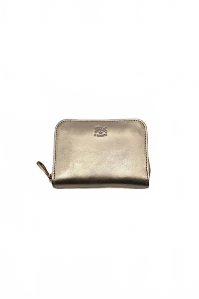 Il Bisonte Women's Cestello Small Zip Around Wallet In Platinum In Silver
