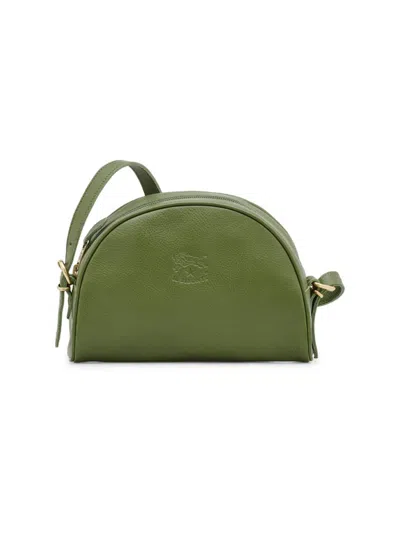 Il Bisonte Women's Classic Leather Crossbody Bag In Green