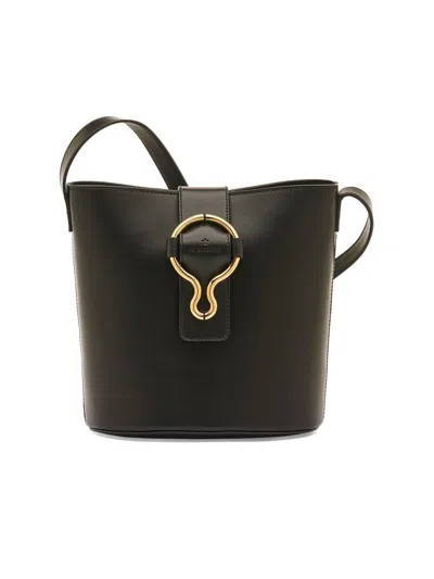 Il Bisonte Women's Consuelo Leather Bucket Bag In Black