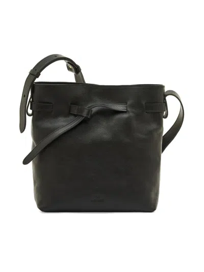Il Bisonte Women's Elisa Leather Bucket Bag In Black