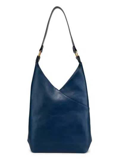 Il Bisonte Women's Medium Malibu Leather Shoulder Bag In Blue