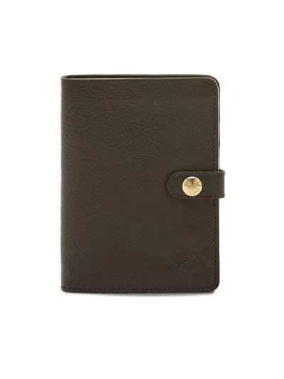 Il Bisonte Women's Medium Platino Leather Wallet In Black