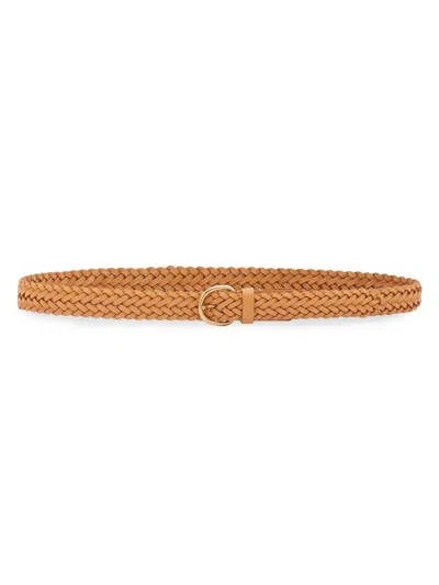 Il Bisonte Women's Nina Leather Belt In Neutral