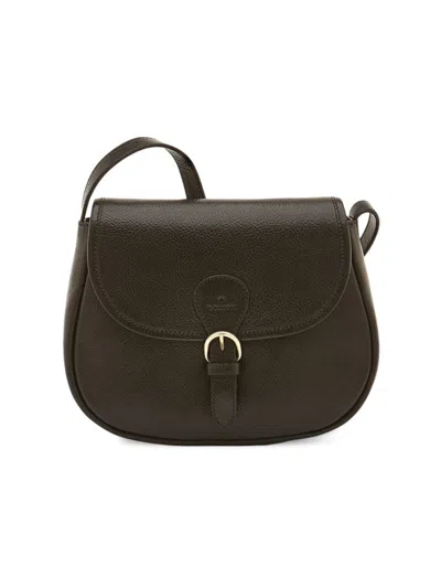 Il Bisonte Women's Novec Leather Crossbody Bag In Nero