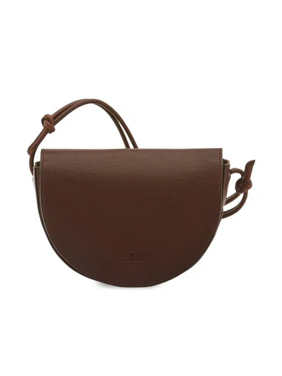 Il Bisonte Women's Snodo Leather Crossbody Saddle Bag In Brown