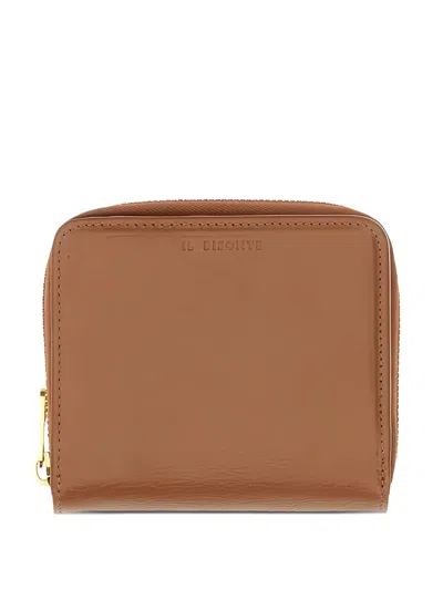 Il Bisonte Zipped Wallet In Brown