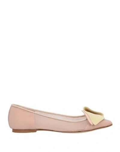 Il Borgo Firenze Woman Ballet Flats Blush Size 6 Textile Fibers In Pink