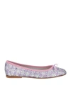 Il Borgo Firenze Woman Ballet Flats Lilac Size 7 Textile Fibers