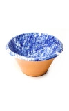 Il Buco Vita Montegranaro Extra Large Splatterware Mixing Bowl In Blue