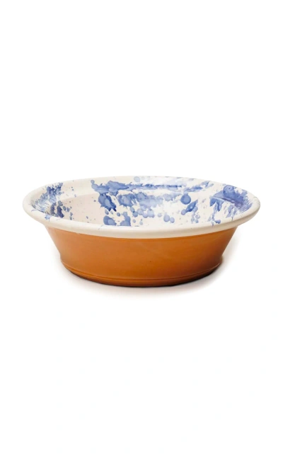 Il Buco Vita Montegranaro Extra Large Splatterware Serving Dish In Blue