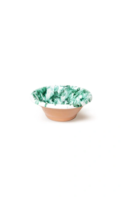 Il Buco Vita Montegranaro Small Splatterware Mixing Bowl In Green