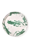 Il Buco Vita Montegranaro Splatterware Dinner Plate In Green