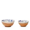 Il Buco Vita Montegranaro Splatterware Olive Oil & Salt Dish Set In Montegrena