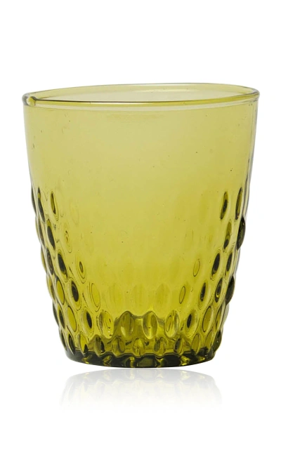 Il Buco Vita Pienza Glass Tumbler In Dark Green