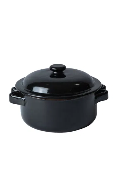 Il Buco Vita - X Leanne Ford Bellocchi Small Terracotta Casserole - Black
