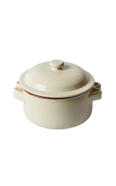 Il Buco Vita - X Leanne Ford Bellocchi Small Terracotta Casserole - Ivory In Brown