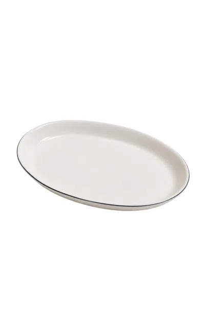Il Buco Vita - X Leanne Ford Bevagna Deep Oval Serving Platter - Black/white In Neutral