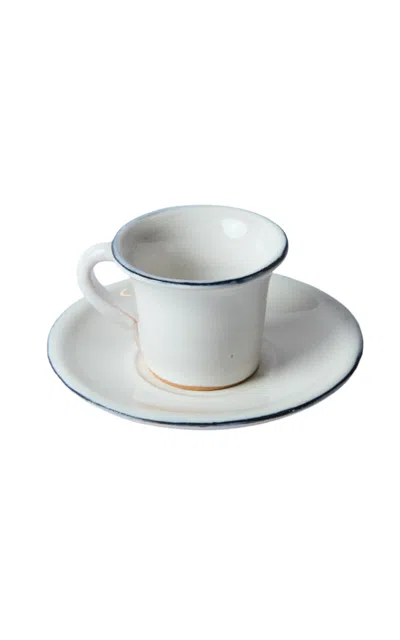 Il Buco Vita - X Leanne Ford Bevagna Espresso Cup & Saucer Set - Black/white In Black,white