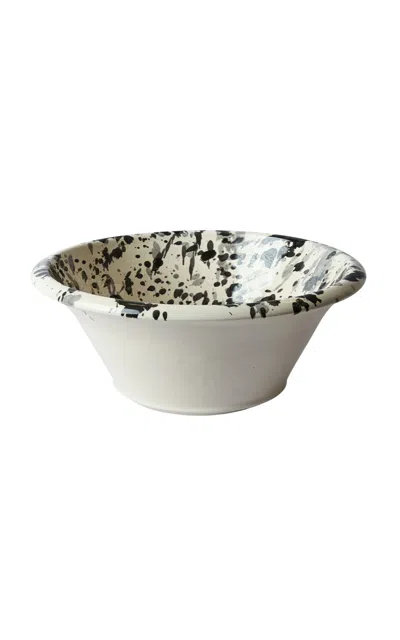 Il Buco Vita - X Leanne Ford Montegranaro Large Splatterware Basin - Black/white In Black,white