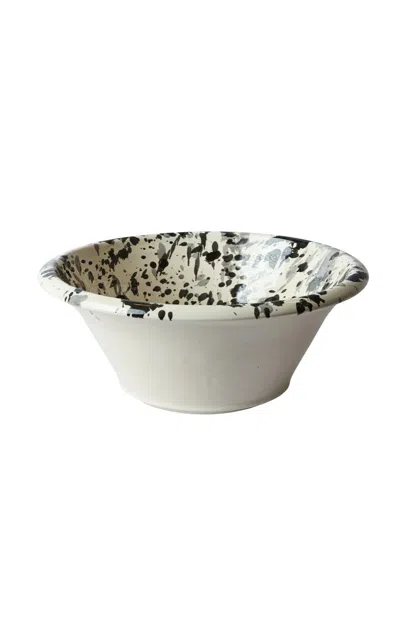 Il Buco Vita - X Leanne Ford Montegranaro Splatterware Mixing Bowl - Black/white In Black,white